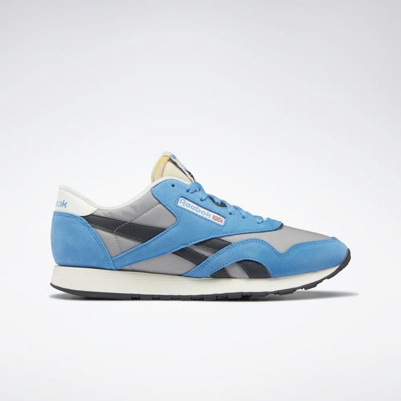 Reebok Classic Nylon Tenisky Panske - Modre/Siva UI9984QT